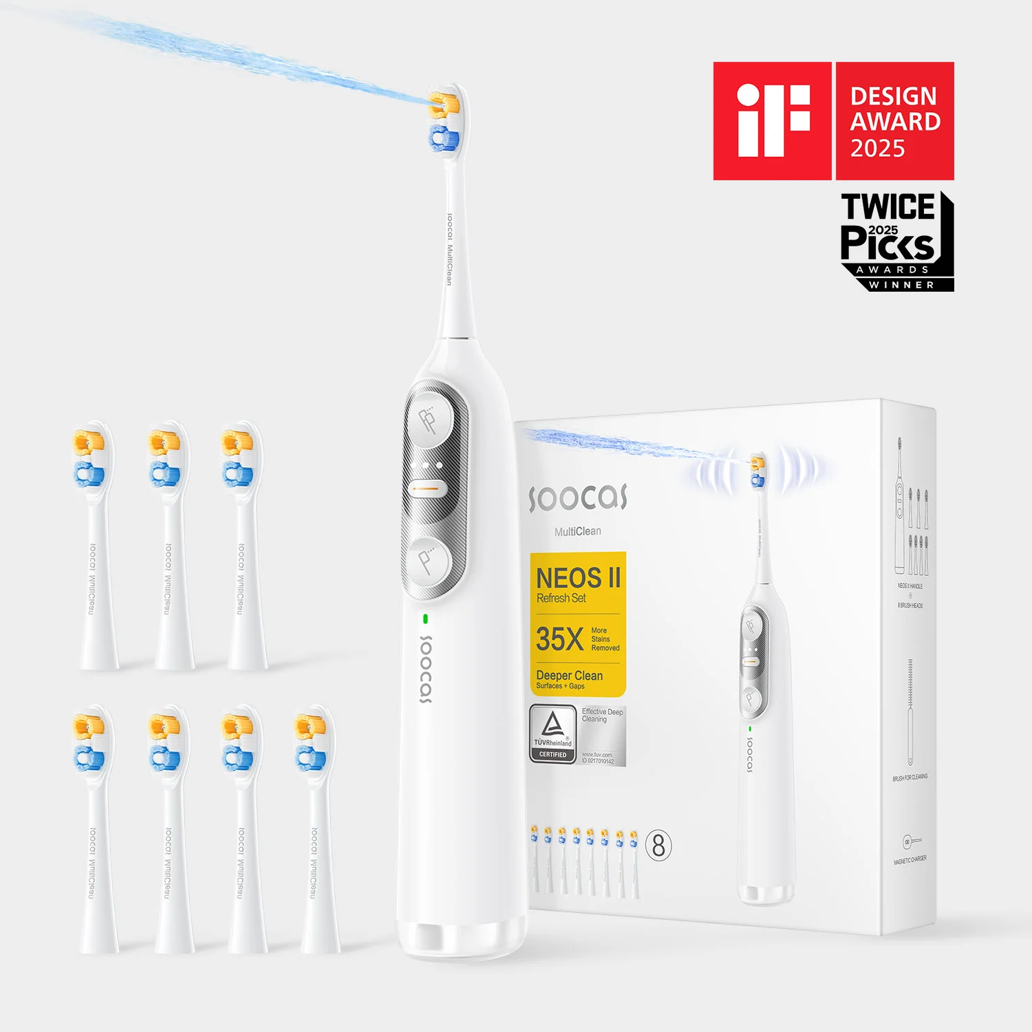 Soocas NEOS II electric toothbrush with water flosser - Image 49
