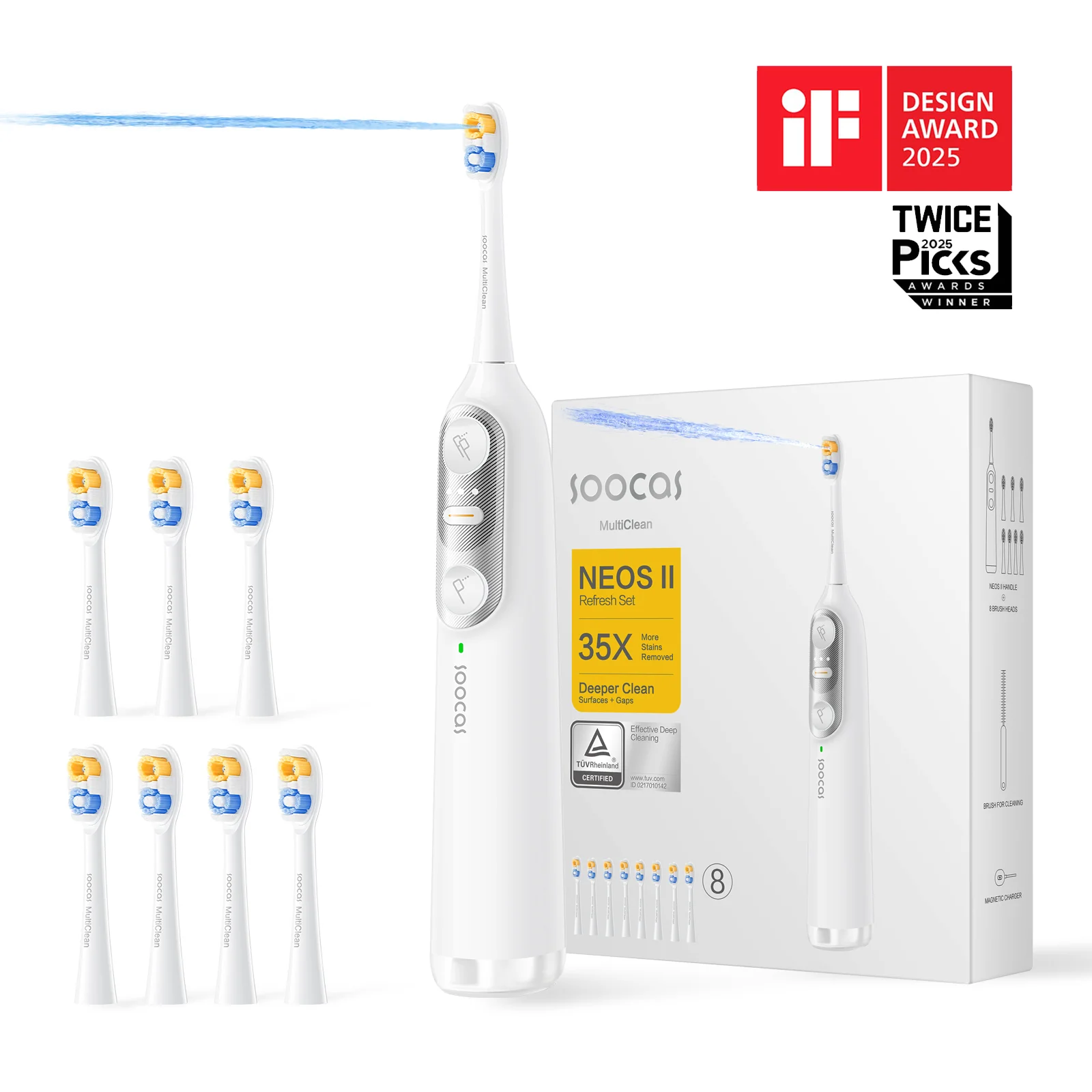 Soocas NEOS II electric toothbrush with water flosser - Image 50